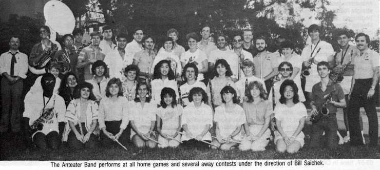 The UCI band during the 1985-1986 season.